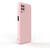 Husa Lemontti Husa Silicon Soft Slim Samsung Galaxy A12 Pink Sand (material mat si fin, captusit cu microfibra)