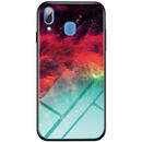 Husa Lemontti Husa Glass Case Samsung Galaxy A30 Colorful Nebula