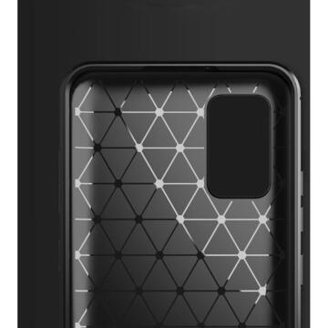 Husa Lemontti Carbon Flexible Samsung Galaxy A02s Negru