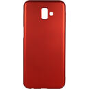 Husa Just Must Carcasa Uvo Samsung Galaxy J6 Plus Red (material fin la atingere, slim fit)