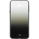 Husa Just Must Carcasa Glass Gradient Samsung Galaxy J4 Plus White-Black (spate din sticla)