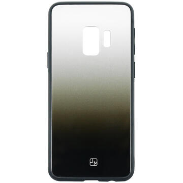 Husa Just Must Carcasa Glass Gradient Samsung Galaxy S9 G960 White-Black (spate din sticla)