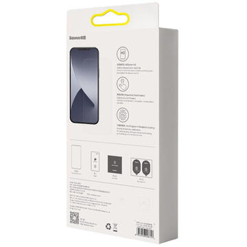 Baseus Folie Sticla Anti-Bluelight iPhone 12 Pro Max White (2 buc/pack, 0.3mm)