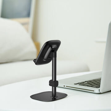 Baseus Suport Literary Desk Metalic Black pentru Telefon &amp; Tableta (3 inch-10.5 inch)