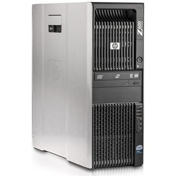 Desktop Refurbished Workstation HP Z600, 1 x Intel Xeon Quad Core E5620 2.40GHz-2.66GHz, 8GB DDR3 ECC, 500GB SATA, DVD-ROM, Placa video Gaming AMD Radeon R7 350 4GB GDDR5 128-Bit