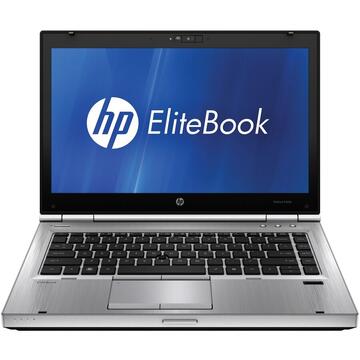 Laptop Refurbished Laptop HP EliteBook 8460P, Intel Core i5-2410M 2.30GHz, 4GB DDR3, 320GB SATA, DVD-RW, Webcam, 14 Inch