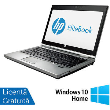 Laptop Refurbished Laptop HP EliteBook 2570p, Intel Core i5-3320M 2.60GHz, 4GB DDR3, 240GB SSD, Fara Webcam, 12.5 Inch + Windows 10 Home