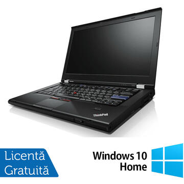 Laptop Refurbished Laptop Lenovo T420, Intel Core i5-2520M 2.50GHz, 4GB DDR3, 320GB SATA, DVD-RW, Fara Webcam, 14 Inch + Windows 10 Home