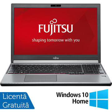 Laptop Refurbished Laptop FUJITSU SIEMENS Lifebook E756, Intel Core i5-6200U 2.30GHz, 8GB DDR4, 240GB SSD, DVD-RW, 15.6 Inch Full HD, Webcam, Tastatura Numerica + Windows 10 Home