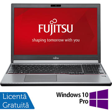 Laptop Refurbished Laptop FUJITSU SIEMENS Lifebook E756, Intel Core i5-6200U 2.30GHz, 8GB DDR4, 240GB SSD, DVD-RW, 15.6 Inch Full HD, Webcam, Tastatura Numerica + Windows 10 Pro