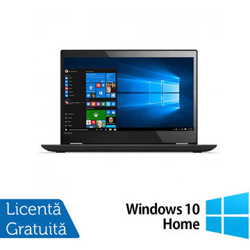 Laptop Refurbished Laptop Lenovo Yoga 12, Intel Core i5-5300U 2.30GHz, 8GB DDR3, 120GB SSD, Webcam, Touchscreen, 12.5 Inch + Windows 10 Home