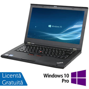 Laptop Refurbished Laptop Lenovo ThinkPad T430s, Intel Core i5-3210M 2.50GHz, 4GB DDR3, 120GB SSD, DVD-RW, 14 Inch, Webcam + Windows 10 Pro