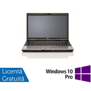 Laptop Refurbished Laptop FUJITSU SIEMENS E752, Intel Core i5-3210M 2.50GHz, 4GB DDR3, 120GB SSD, DVD-RW, 15.6 Inch, Fara Webcam + Windows 10 Pro