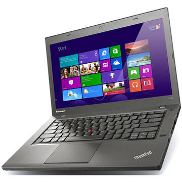 Laptop Refurbished Laptop Lenovo ThinkPad T440, Intel Core i5-4300U 1.90GHz, 4GB DDR3, 120GB SSD, 14 Inch, Webcam