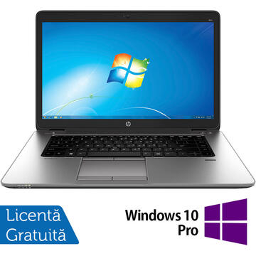 Laptop Refurbished Laptop HP EliteBook 850 G1, Intel Core i7-4600U 2.10GHz, 8GB DDR3, 120GB SSD, Webcam, 15.6 Inch + Windows 10 Pro