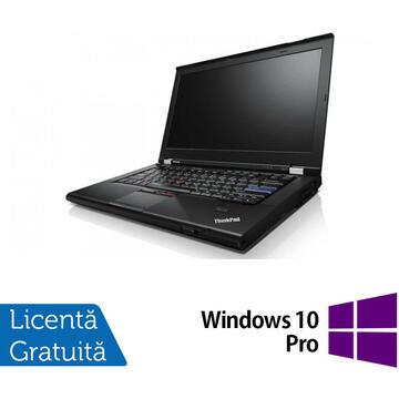 Laptop Refurbished Laptop Lenovo ThinkPad T420s, Intel Core i7-2640M 2.80GHz, 8GB DDR3, 120GB SSD, DVD-RW, 14 Inch, Webcam + Windows 10 Pro