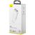 Incarcator de retea Baseus Incarcator Retea 3 Ports GaN Quick Travel Charger Plug EU White (2 x Type-C, 1 x USB)-T.Verde 0.1 lei/buc