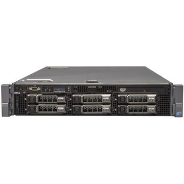 Server Refurbished Server Dell PowerEdge R710, 2 x Intel Xeon Hexa Core L5640 2.26GHz - 2.80GHz, 24GB DDR3 ECC, 2x 1TB SATA - 3,5 Inch, Raid Perc H700, Idrac 6 Enterprise, 1 Sursa
