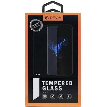 Devia Folie Frame Sticla Temperata Samsung Galaxy S21 Plus Black (1 fata Anti-Shock, 2.5D, 0.26mm, 9H)