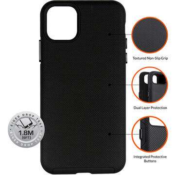 Husa Eiger Carcasa North Case iPhone 11 Black (shock resistant)