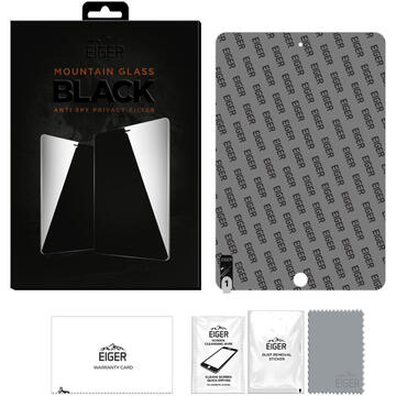 Husa Eiger Folie Sticla 2.5D Mountain Glass Privacy iPad mini 4/5 (2019) Black (0.33mm, 9H)