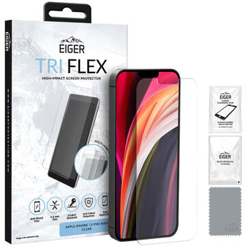 Husa Eiger Folie Clear Tri Flex iPhone 11 Pro Max (0.4 mm, 5H)