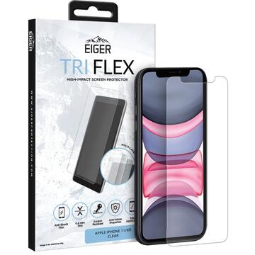 Husa Eiger Folie Clear Tri Flex iPhone 11 / XR (0.4 mm, 5H)