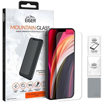 Husa Eiger Folie Sticla 2.5D Mountain Glass iPhone 12 / 12 Pro Clear (0.33mm, 9H)