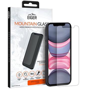 Husa Eiger Folie Sticla 2.5D Mountain Glass iPhone 11 / XR Clear (0.33mm, 9H)