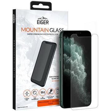 Husa Eiger Folie Sticla 2.5D Mountain Glass iPhone 11 Pro Max / Xs Max Clear (0.33mm, 9H)