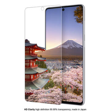 Husa Eiger Folie Sticla Temperata Samsung Galaxy A52 Clear (9H, 2.5D, 0.33mm)