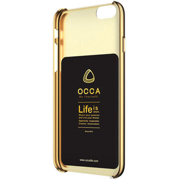 Husa Occa Carcasa Wild iPhone 7 Khaki (piele naturala)