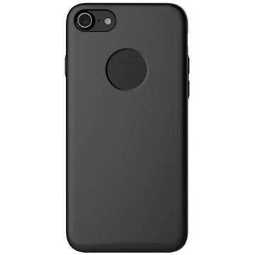 Husa Mcdodo Carcasa Magnetic iPhone 7 Black (textura fina, placuta metalica integrata)