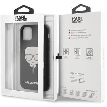 Husa Karl Lagerfeld Husa Iconik Embossed &amp; Glitter iPhone 11 Pro Max Negru