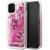 Husa Karl Lagerfeld Husa Glitter iPhone 11 Pro Roz Auriu