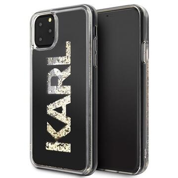 Husa Karl Lagerfeld Husa Glitter Logo iPhone 11 Pro Max Negru