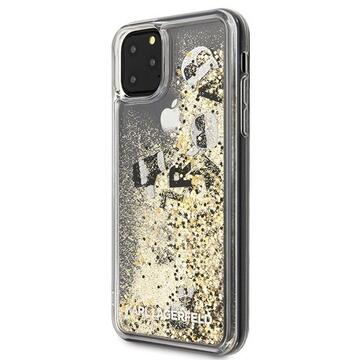 Husa Karl Lagerfeld Husa Glitter iPhone 11 Pro Max Negru &amp; Auriu