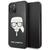 Husa Karl Lagerfeld Husa Ikonik Glitter Karl's Head iPhone 11 Pro Negru