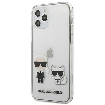 Husa Karl Lagerfeld Husa Karl &amp; Choupette iPhone 12 / 12 Pro Transparent