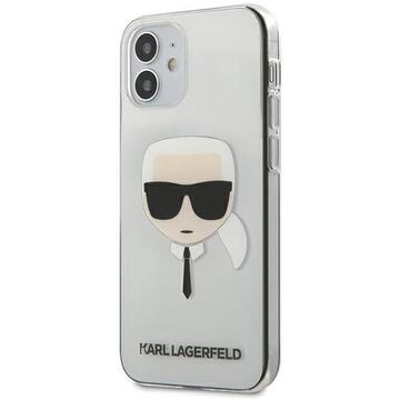 Husa Karl Lagerfeld Husa Karl's Head iPhone 12 Mini Transparent