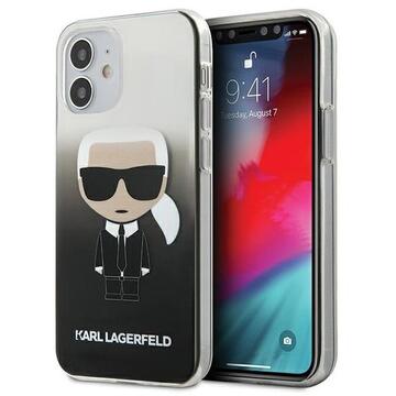 Husa Karl Lagerfeld Husa Gradient Ikonik iPhone 12 Mini Negru