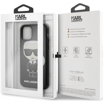 Husa Karl Lagerfeld Husa Ikonik iPhone X / XS Negru