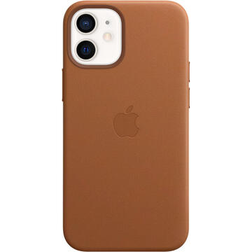 Husa Apple Husa Original Leather iPhone 12 Mini, MagSafe, Saddle Brown