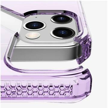 Husa IT Skins Husa Spectrum Clear iPhone 12 / 12 Pro Light Purple (antishock,antimicrobial)