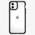 Husa IT Skins Husa Hybrid Solid iPhone 11 Plain Black &amp; Transparent (antishock)