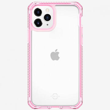 Husa IT Skins Husa Hybrid Clear iPhone 11 Pro Max Light Pink &amp; Transparent (antishock)
