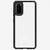Husa IT Skins Husa Hybrid Solid Samsung Galaxy S20 Plain Black &amp; Transparent (antishock)
