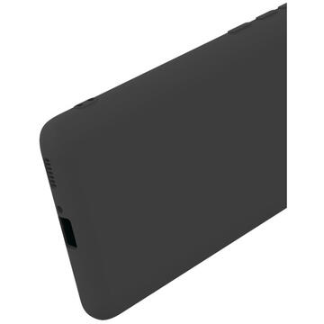 Husa Lemontti Husa Silicon Soft Slim Xiaomi Mi 11 Black (material mat si fin, captusit cu microfibra)