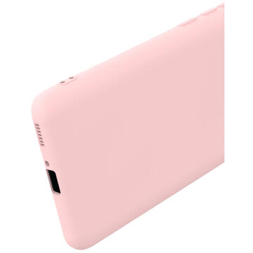 Husa Lemontti Husa Silicon Soft Slim Xiaomi Mi 11 Pink Sand (material mat si fin, captusit cu microfibra)