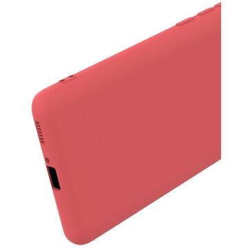 Husa Lemontti Husa Silicon Soft Slim Xiaomi Mi 11 Santa Red (material mat si fin, captusit cu microfibra)